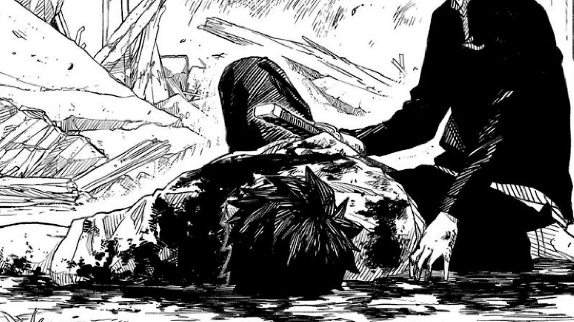 Kunishige was killed by violence (Image via Shueisha)